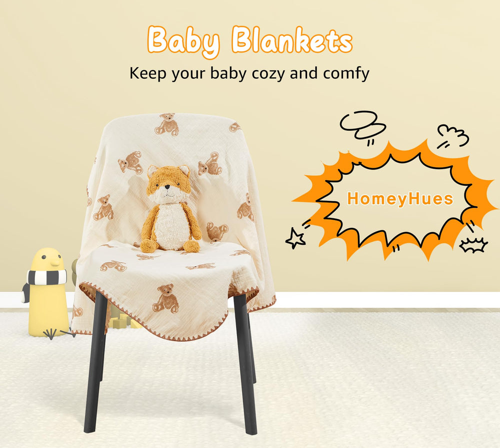 HomeyHues blanket folded shows soft, breathable design.