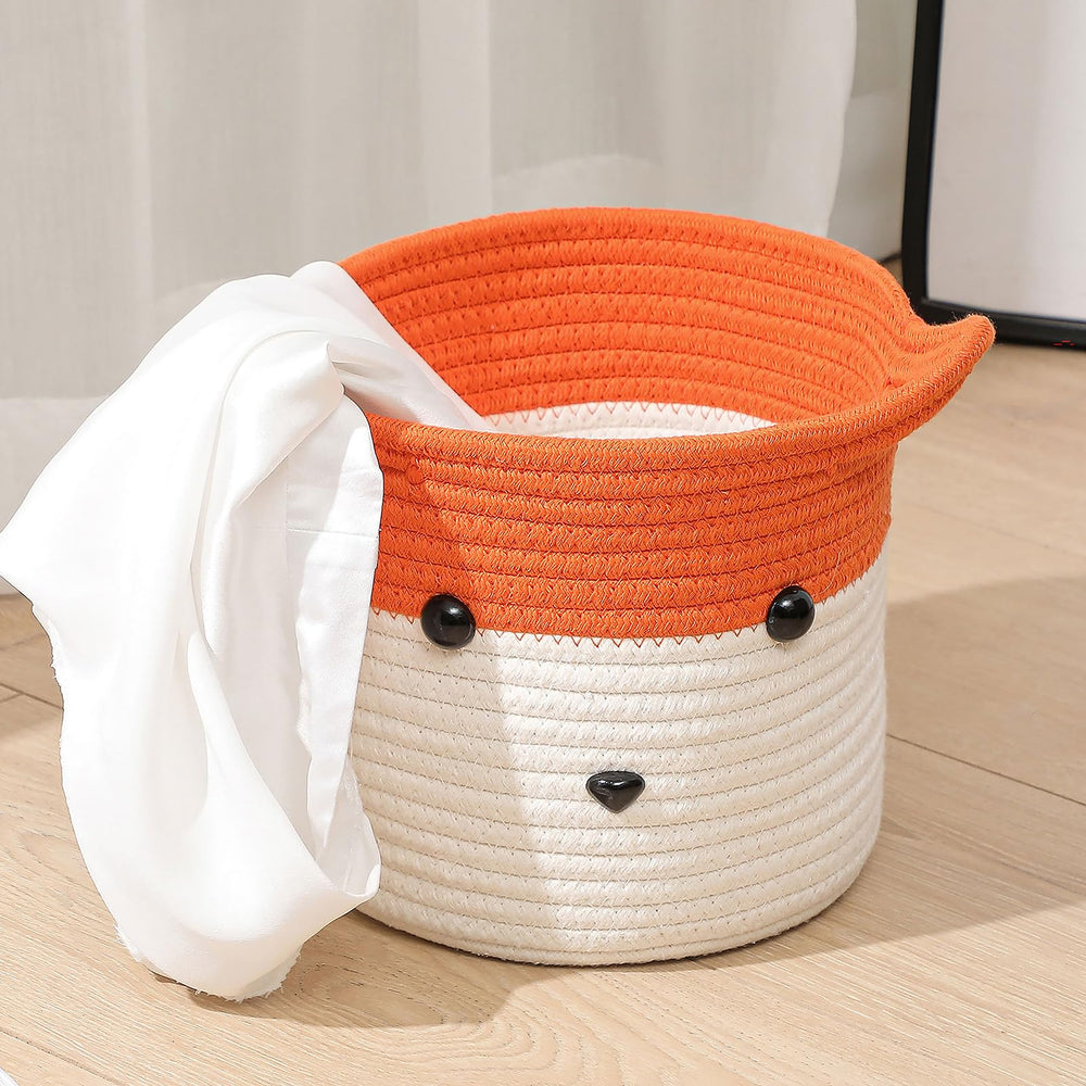 HomeyPine Fox Basket side handle enabling easy transport and repositioning
