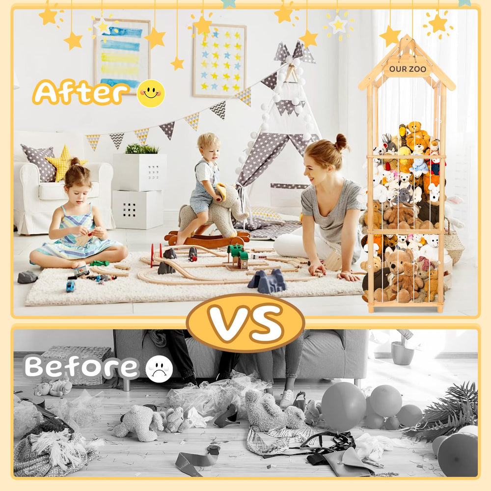 HOMIEE easy-installation toy rack with clear instructions
