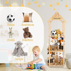 HOMIEE three-tier plush toy rack maximizes space in nurseries