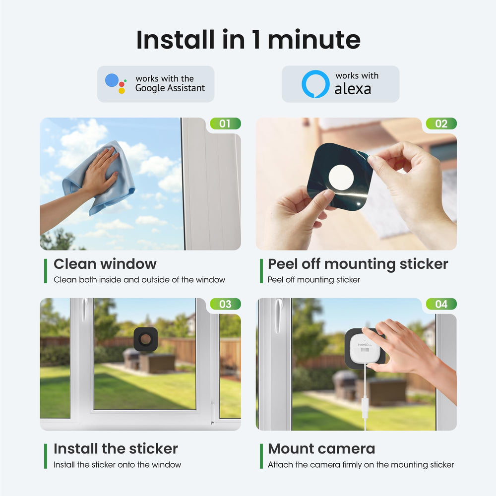 HOMIQ LIFE auto-focus and person detection for accurate alerts