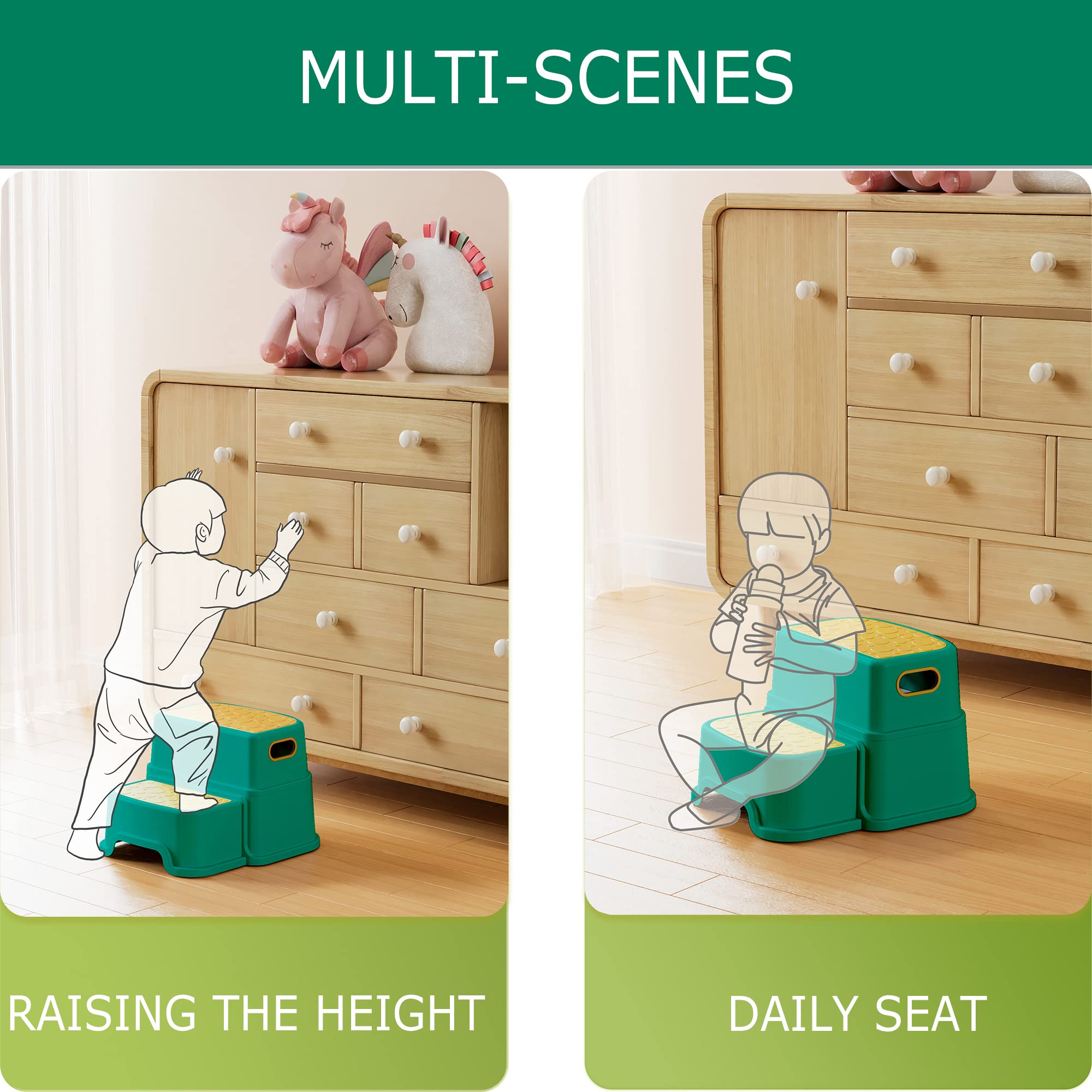 HOMKO 3-in-1 construction assembled for flexible potty training and daily tasks.