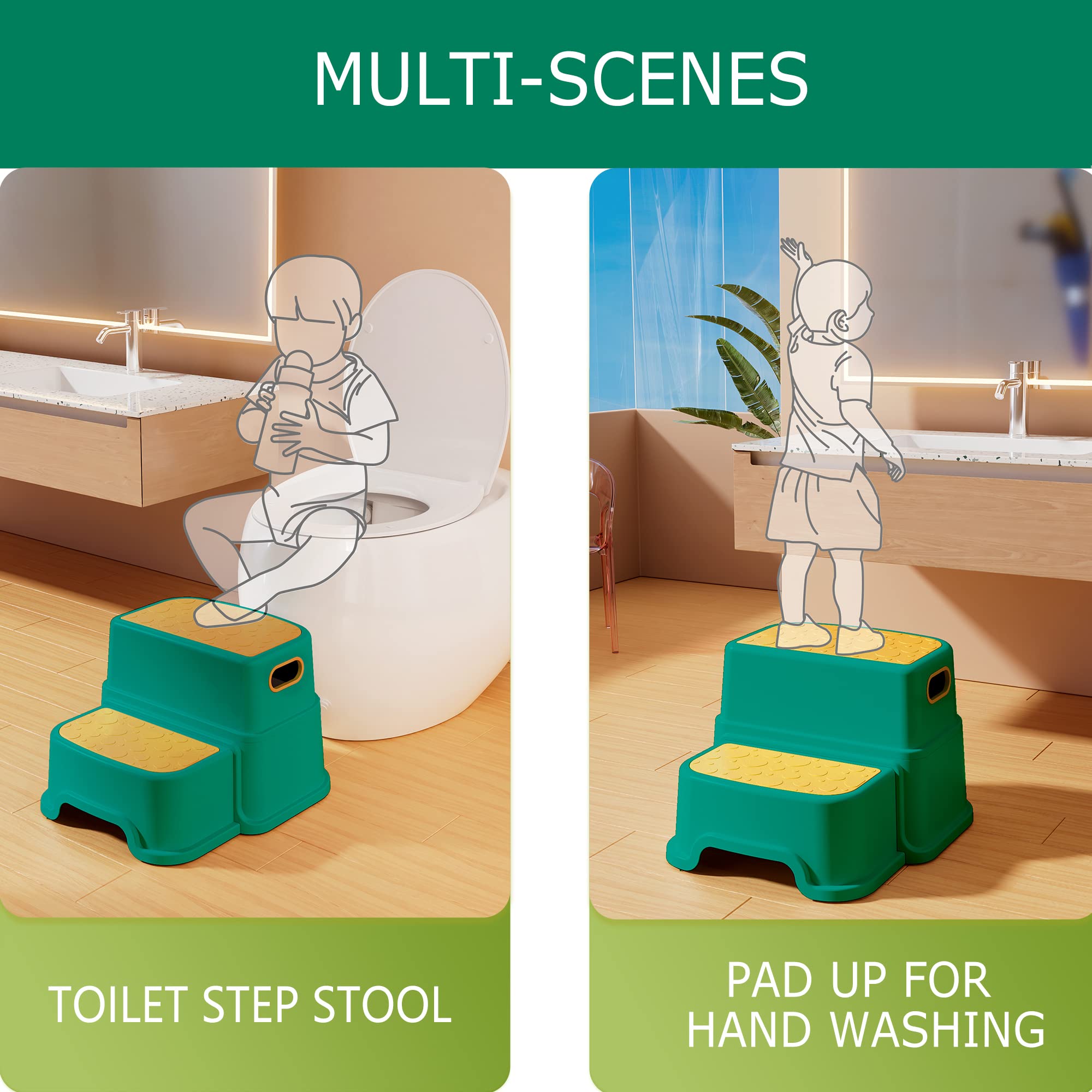 HOMKO anti-slip feet detail highlights secure grip on various floor surfaces.