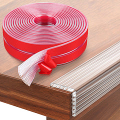 HOMREALM corner guard on a table edge for safer play around sharp furniture.