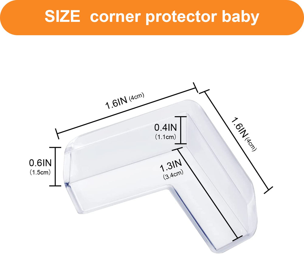 HOMREALM clear corner protector preserves furniture aesthetics and safety.