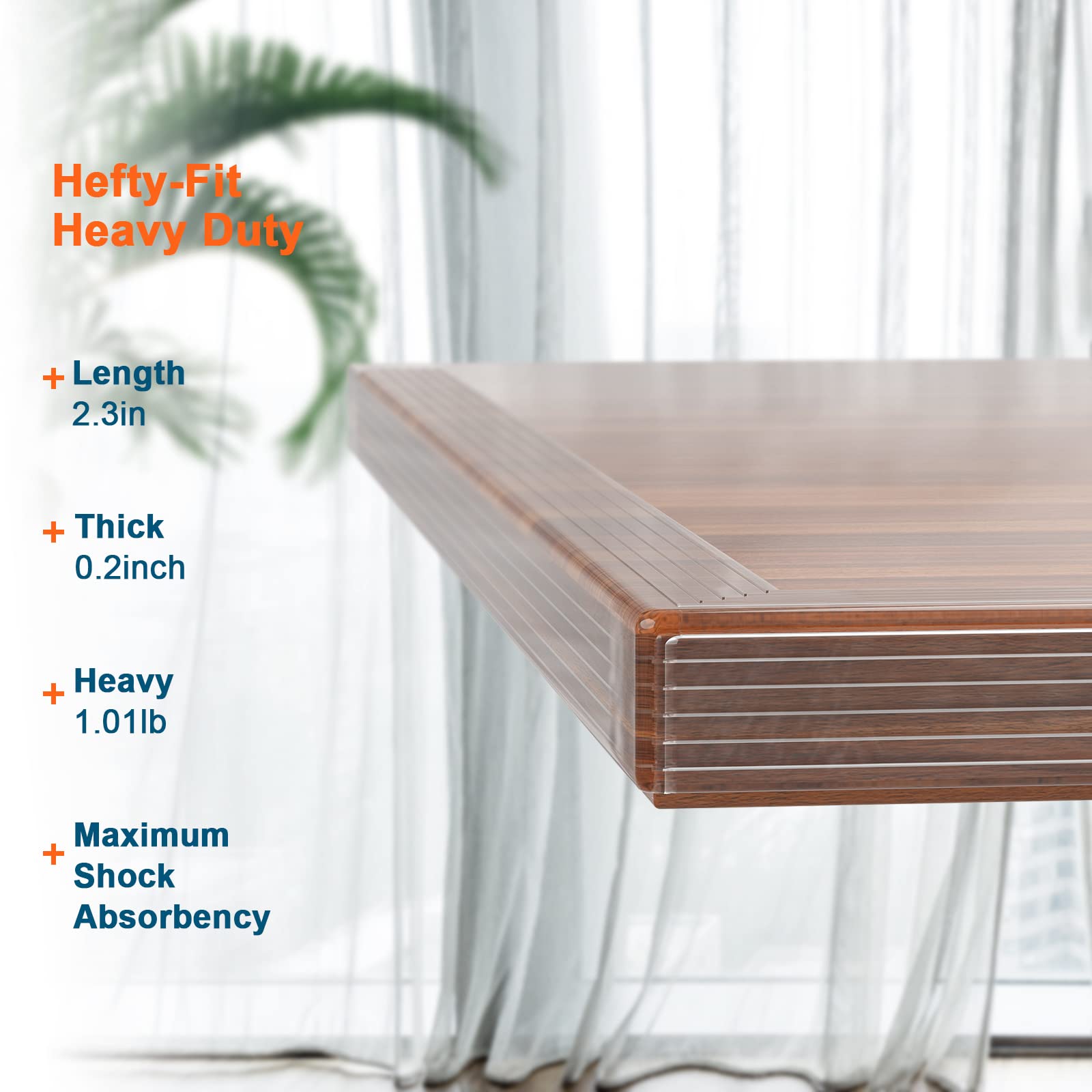 HOMREALM pre-taped adhesive edge protector enabling quick installation on varied surfaces.