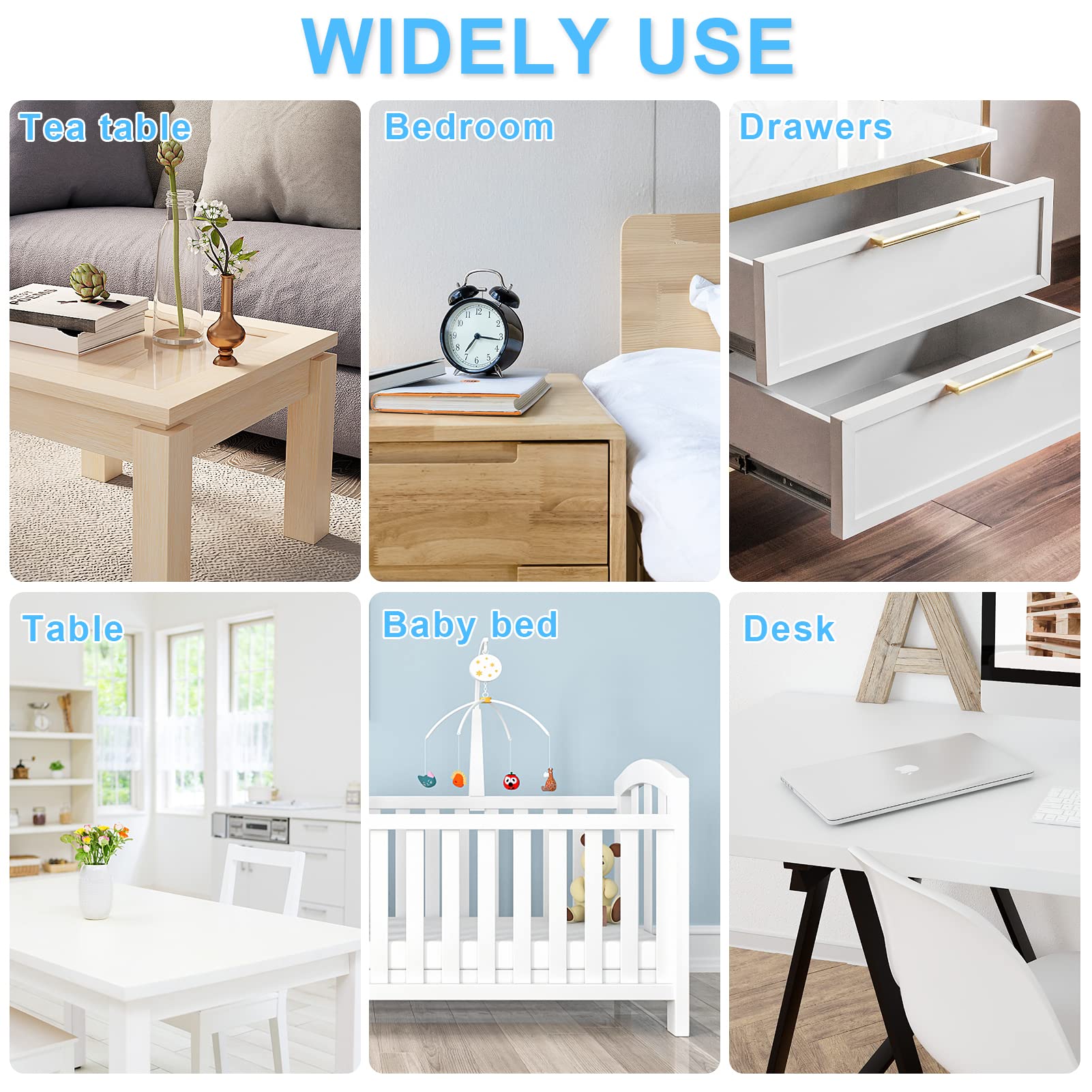 HOMREALM table edge safety bumper protects family furniture from bumps.