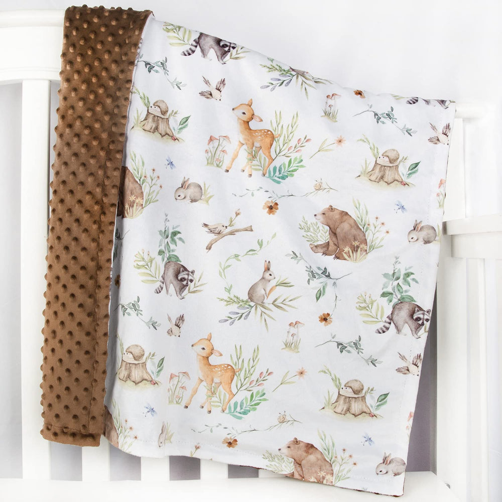 HOMRITAR nursery decor blanket fits stroller or nursing cover on the go.