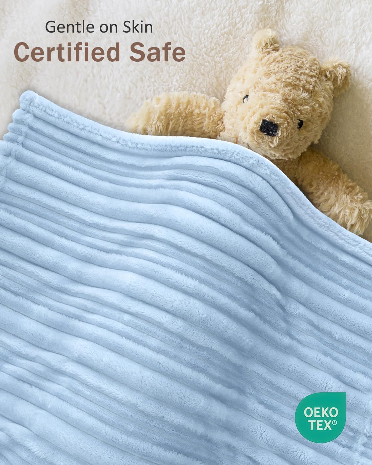 HOMRITAR blanket size 30 by 40 inches for crib and stroller.