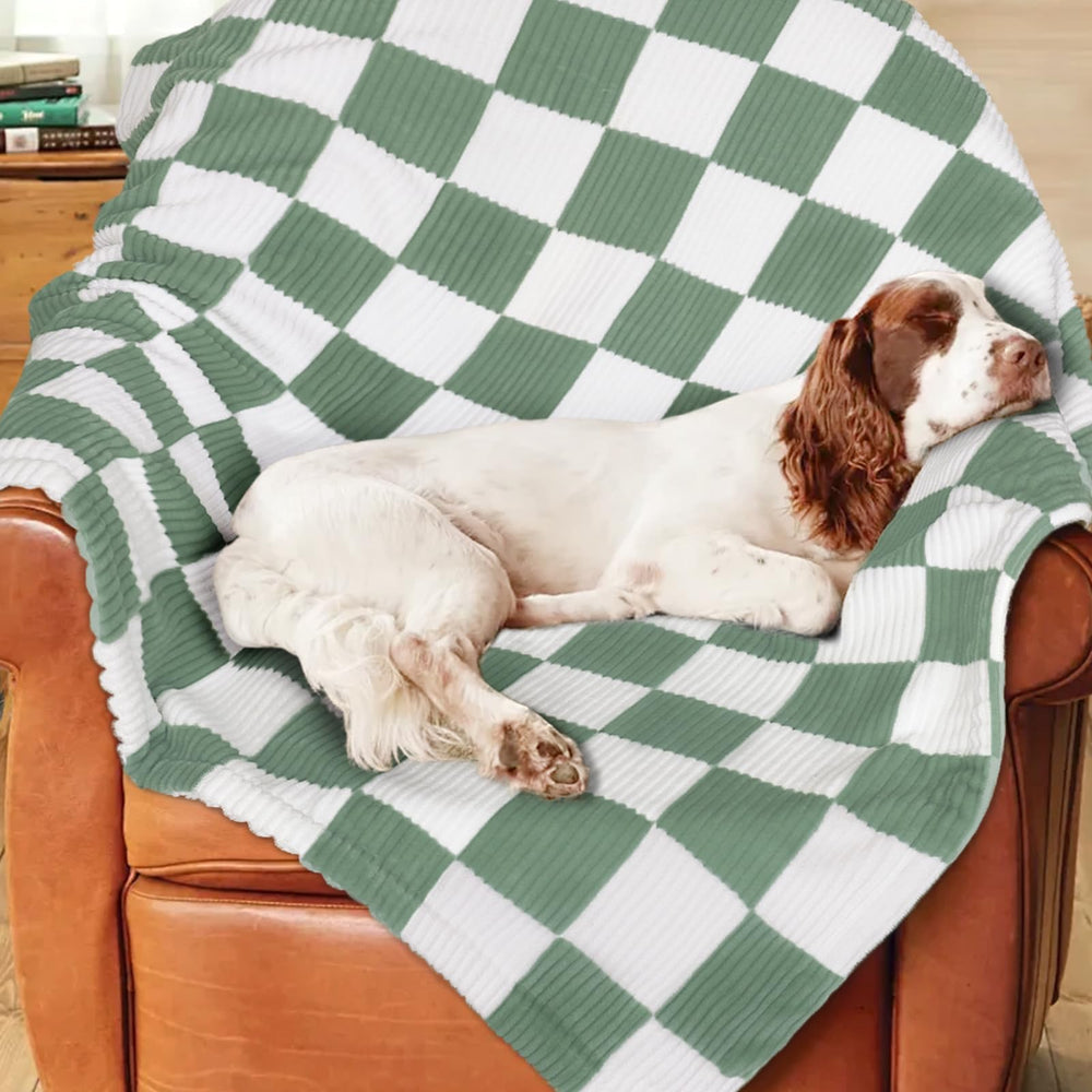 HOMRITAR checkered baby blanket gift-ready packaging for baby showers