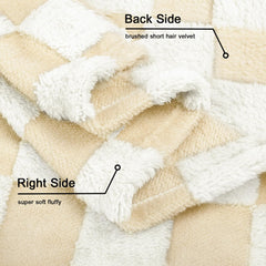 Homritar checkered blanket in unisex colors, ideal as a thoughtful gift.