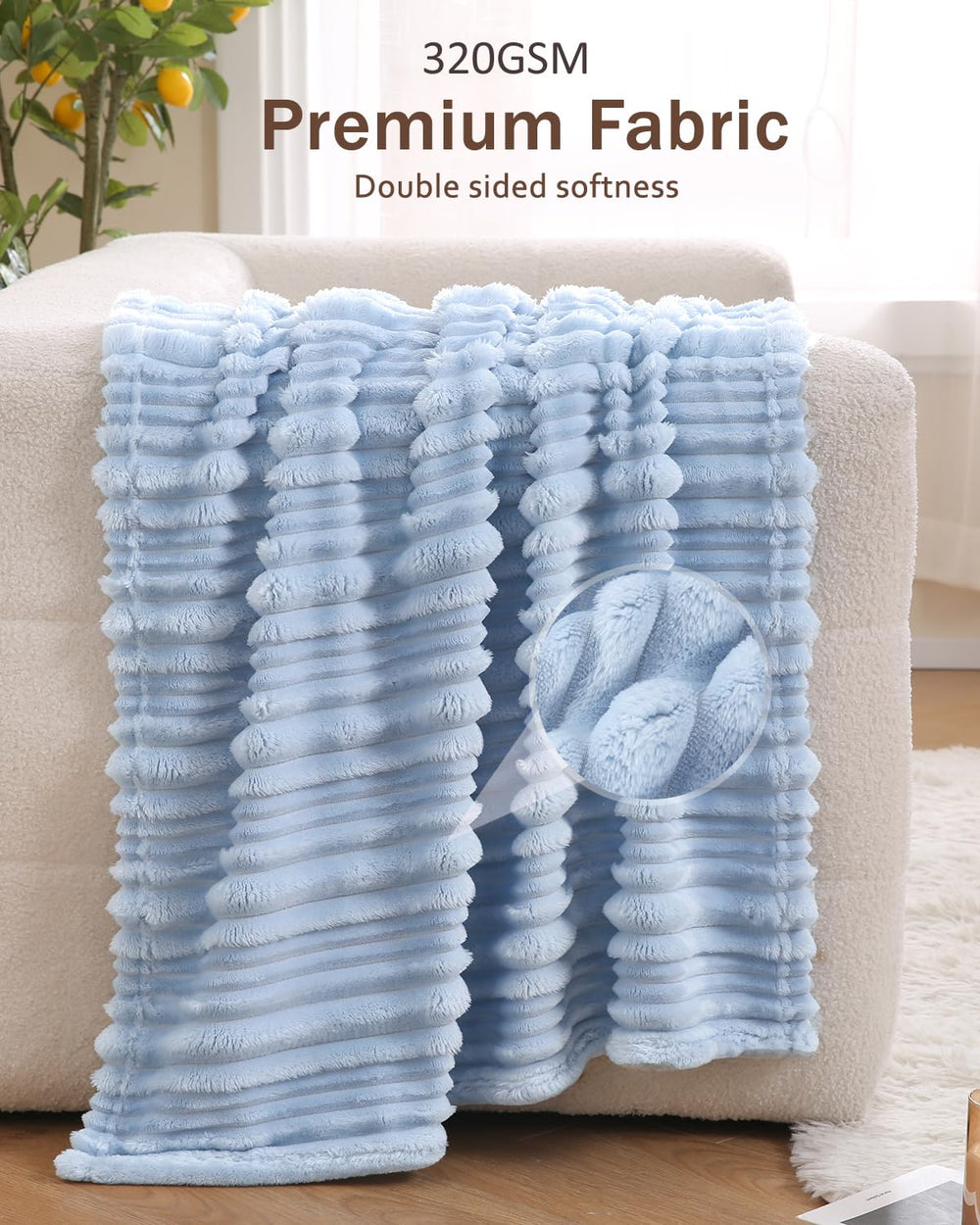 HOMRITAR easy-care blanket is machine washable.