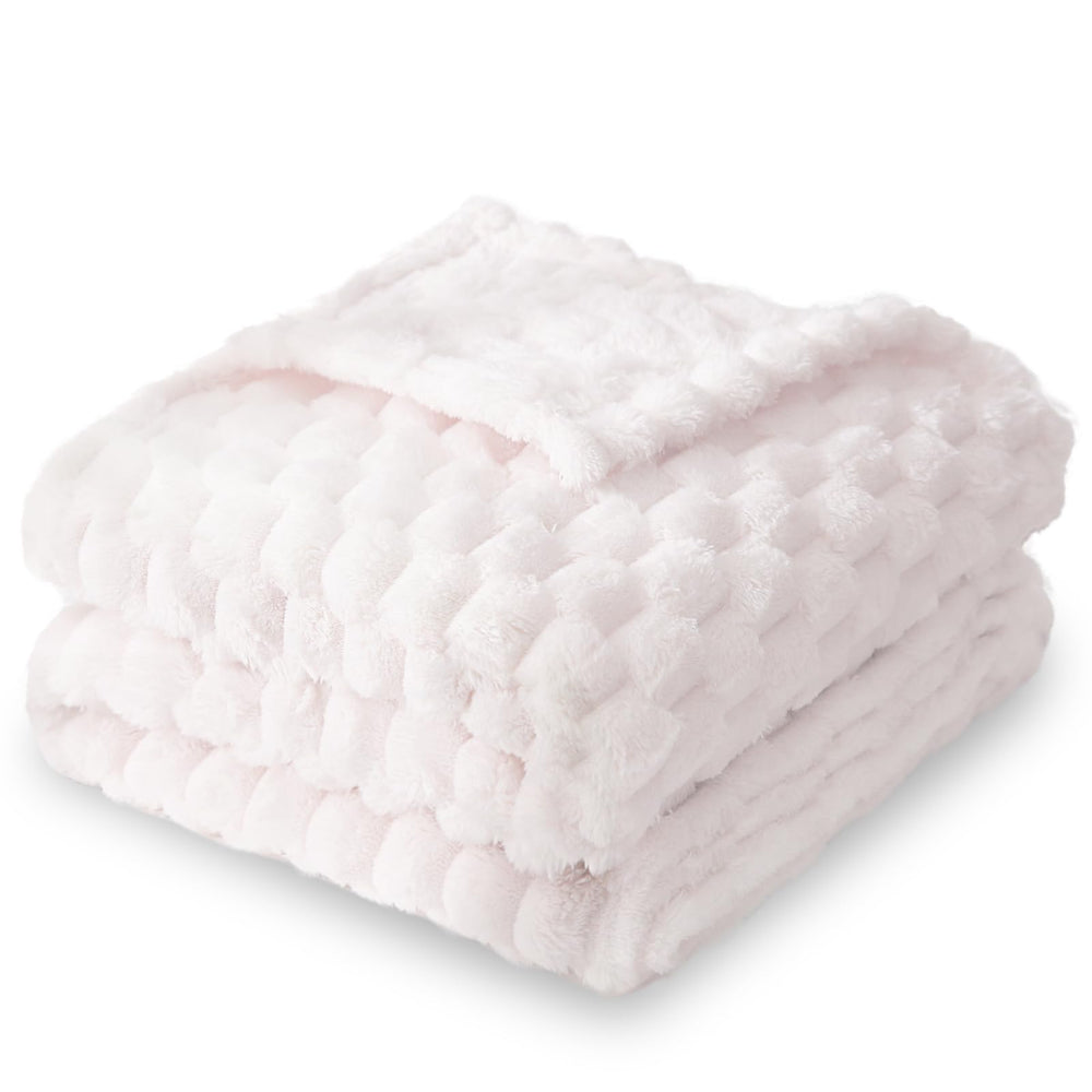 HOMRITAR flannel fleece baby blanket with 3D jacquard turtle pattern for cozy warmth.