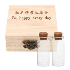 HOMSFOU baby hair storage bottle keeps soft strands securely for keepsakes.