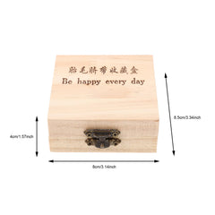 HOMSFOU baby teeth keepsake box protects small teeth and helps organization.