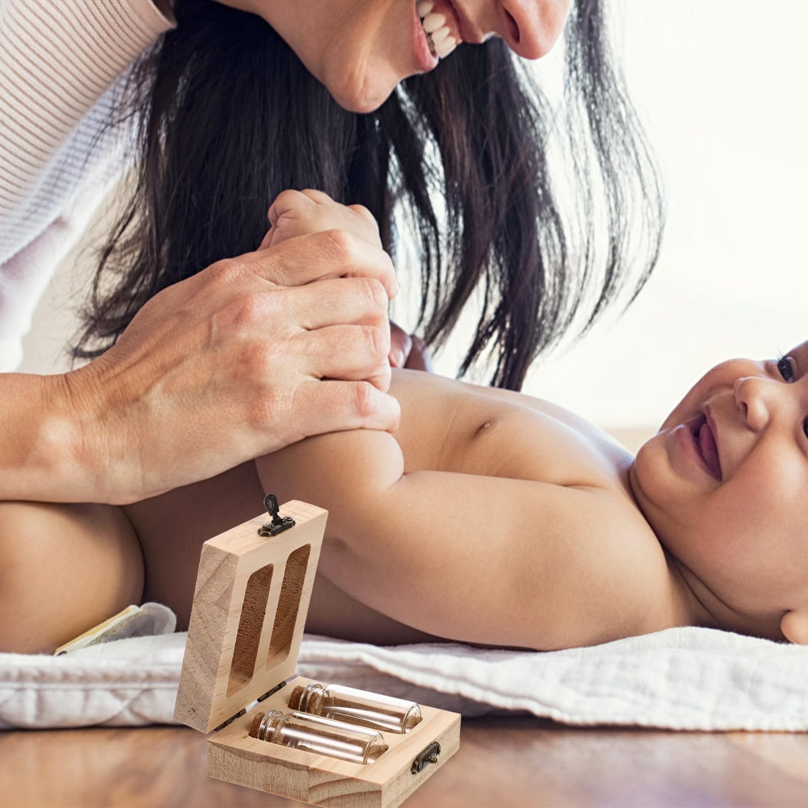 HOMSFOU compact dimensions fit neatly on shelves or in a nursery drawer.