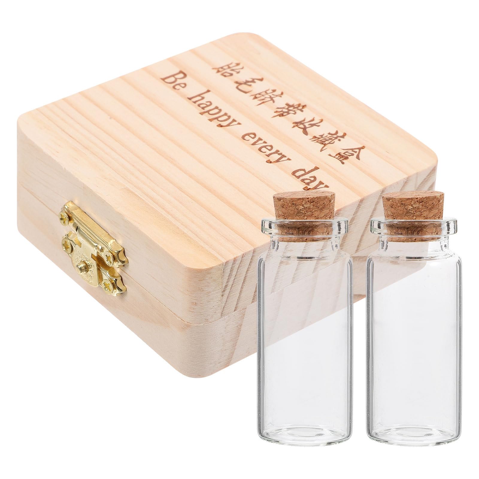 HOMSFOU two bottles included offer ready storage for multiple mementos.