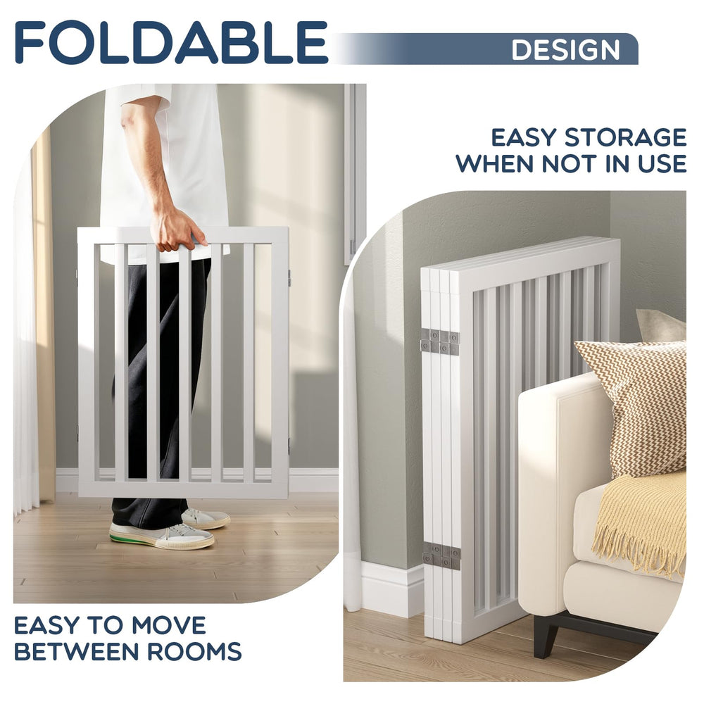 Homykic extra-wide gate spans large spaces, perfect for small to medium dogs