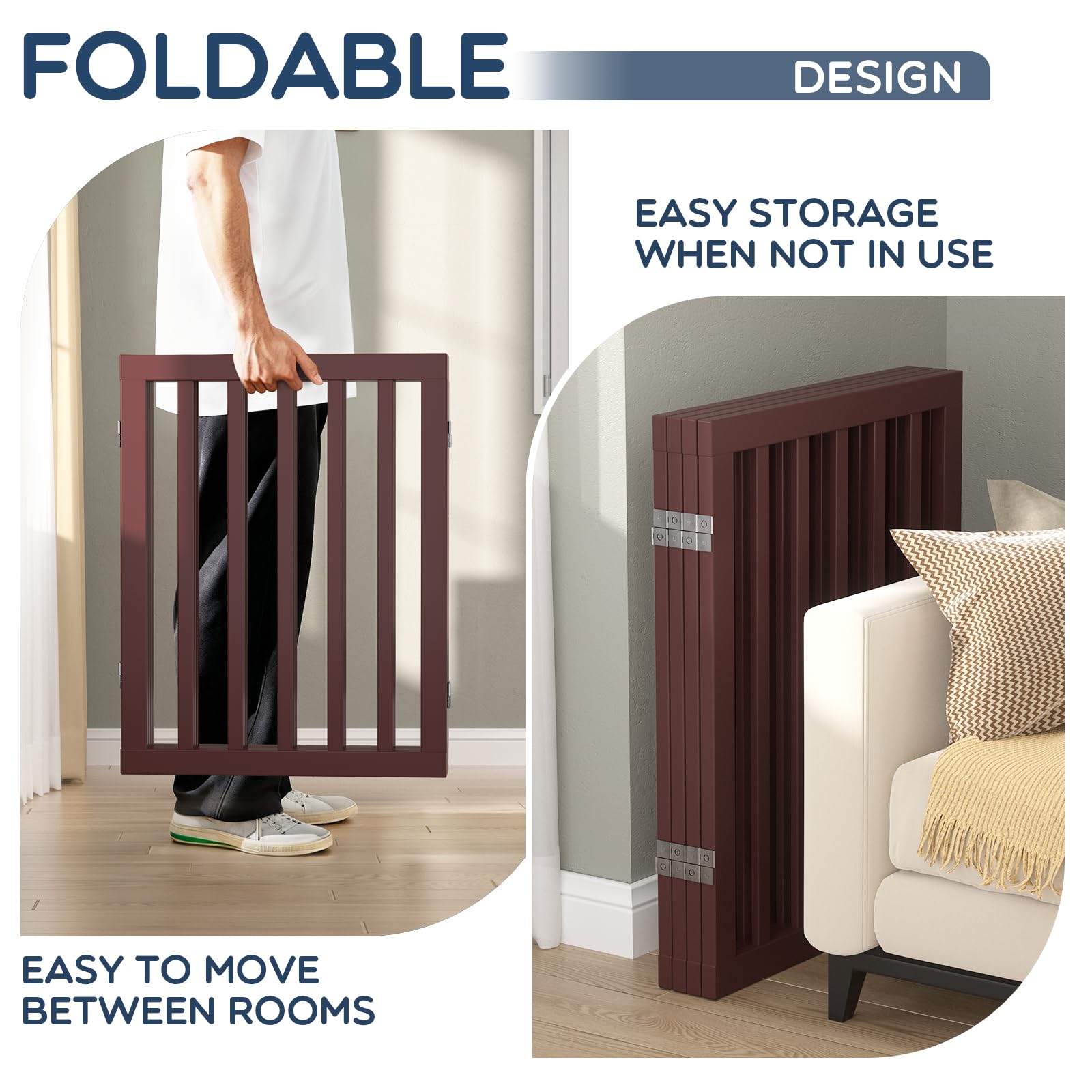 Homykic anti-slip feet prevent movement and floor scratches.