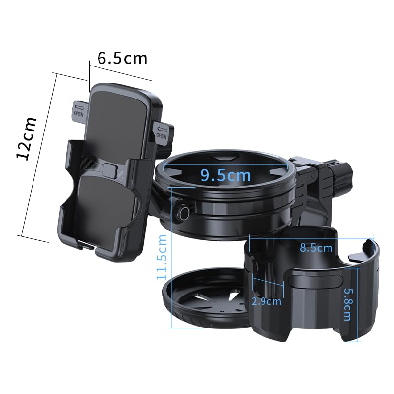 HoneTeek multifunction storage for cups and devices during outdoor outings.