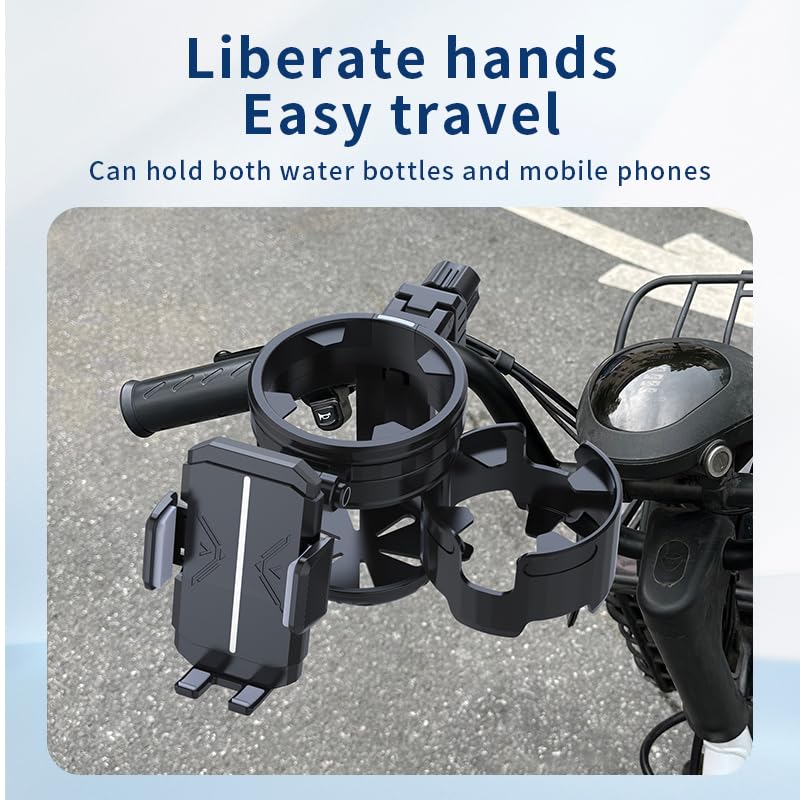 HoneTeek padded clamps prevent slipping and protect cups during rides.