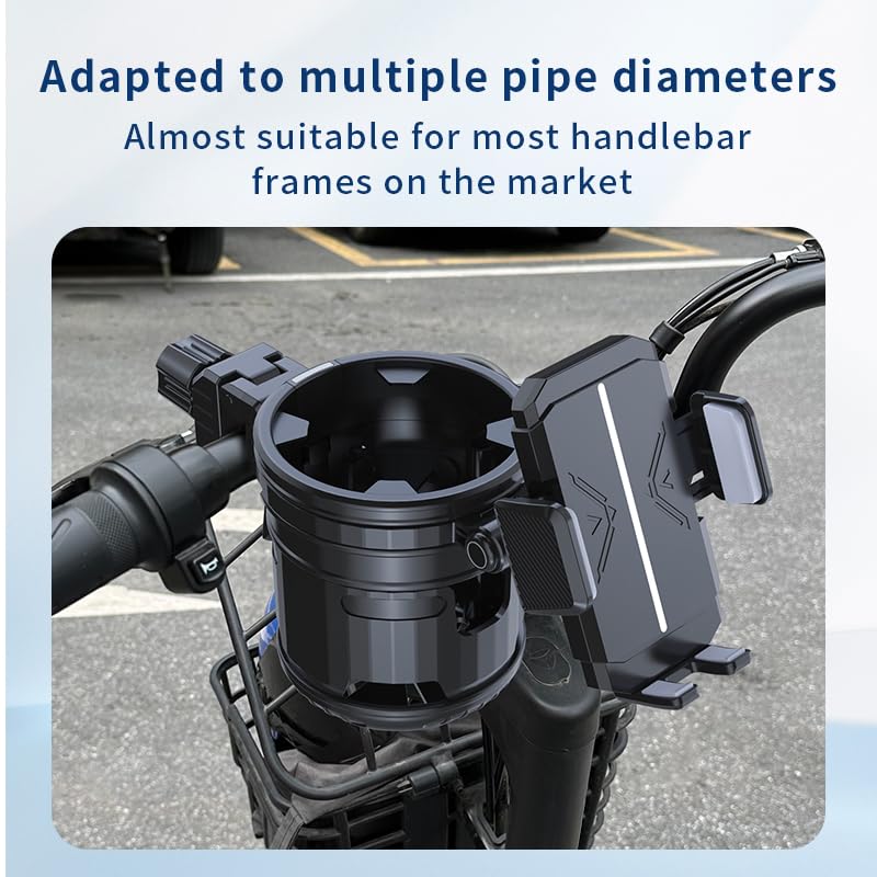 HoneTeek robust clamp securely holds a phone against jolts and bumps.