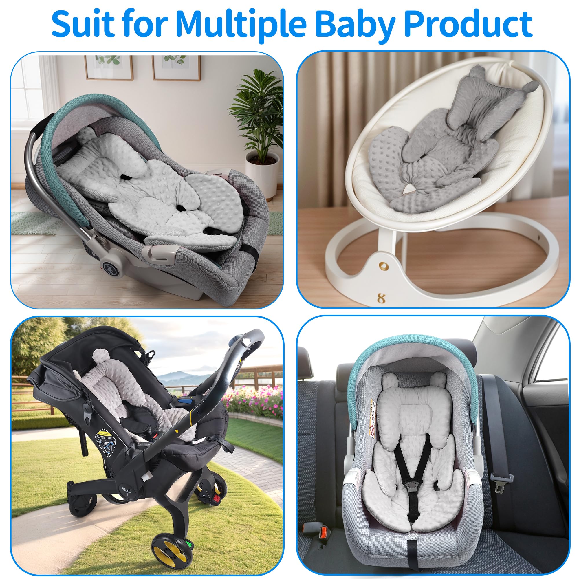 Honeau 3in1 cushion in a bouncer offering cozy support