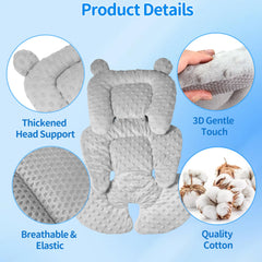 Honeau 3in1 closeup of soft 3D Minnky insert for gentle comfort