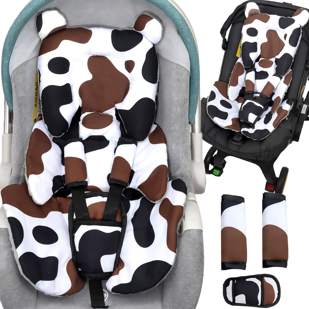 Honeau infant car seat insert with two-sided fabric for year-round comfort.