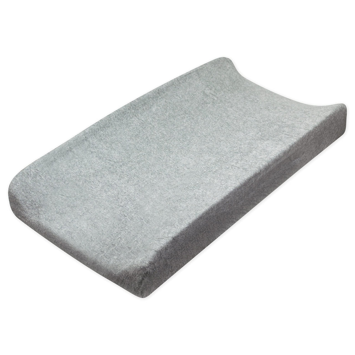 HonestBaby changing pad cover gray heather with a snug fit for standard pads.