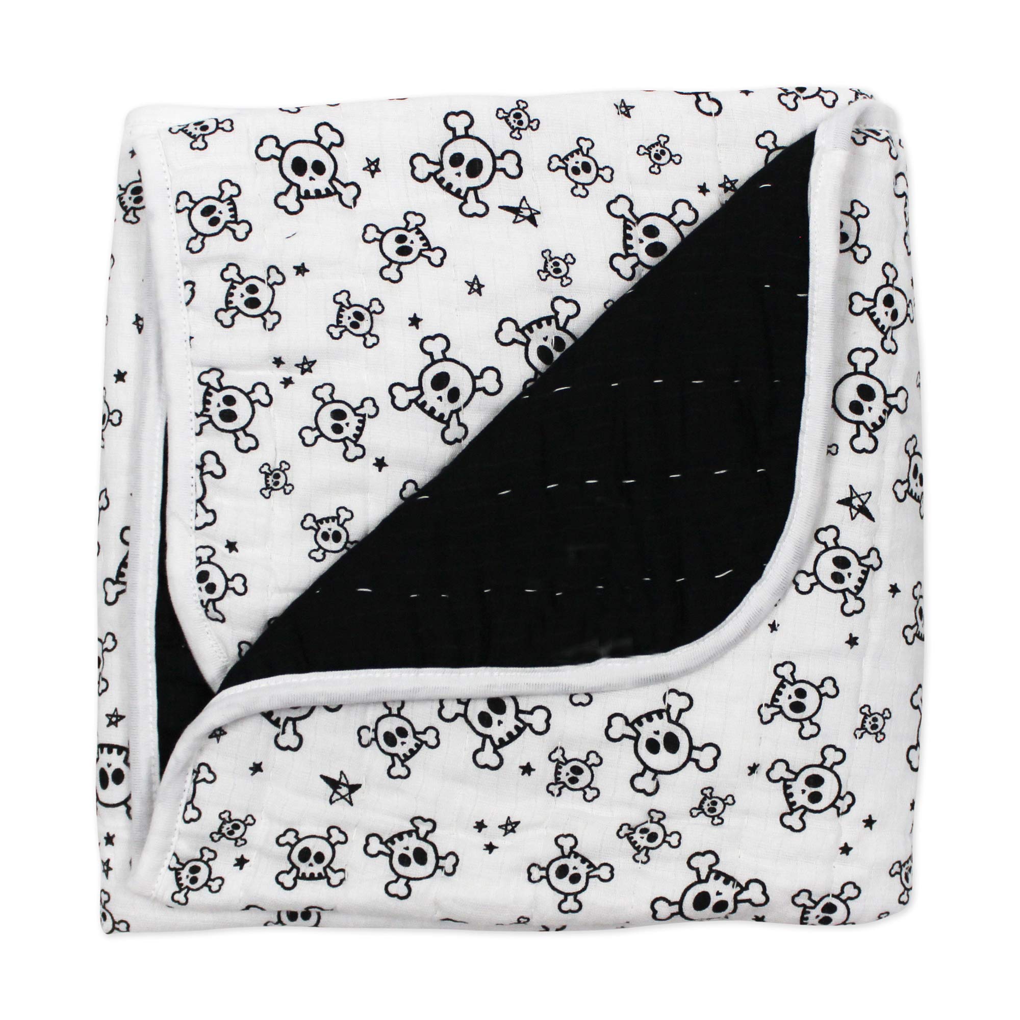 HonestBaby hand-stitched blanket close-up showing premium organic cotton softness