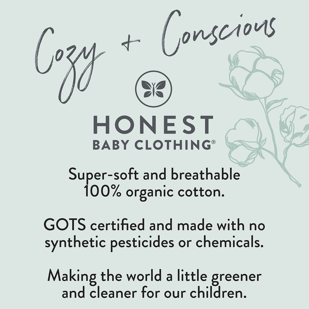 HonestBaby organic cotton fabric feels gentle on baby skin