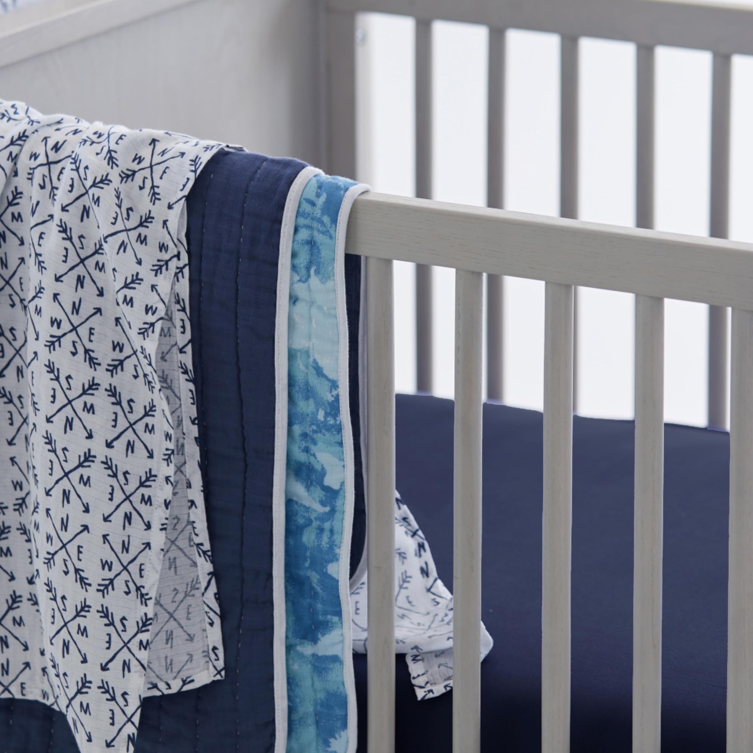 HonestBaby organic cotton fabric closeup emphasizes breathability for year-round comfort