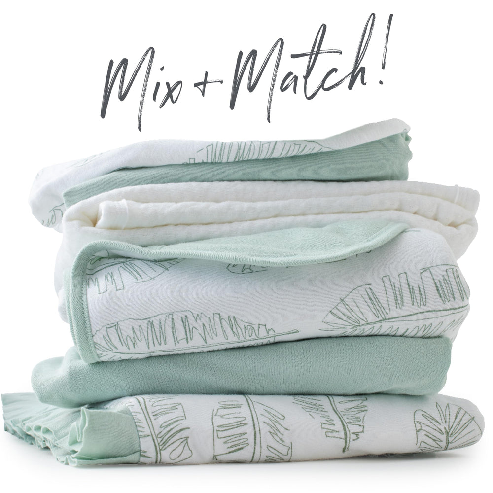 HonestBaby sage crib sheet packaging showcases gift-ready registry essential.