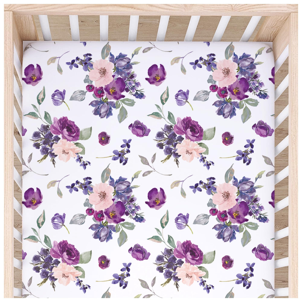 Honey Lemonade crib sheet closeup shows buttery soft rayon for gentle, cozy sleeps.
