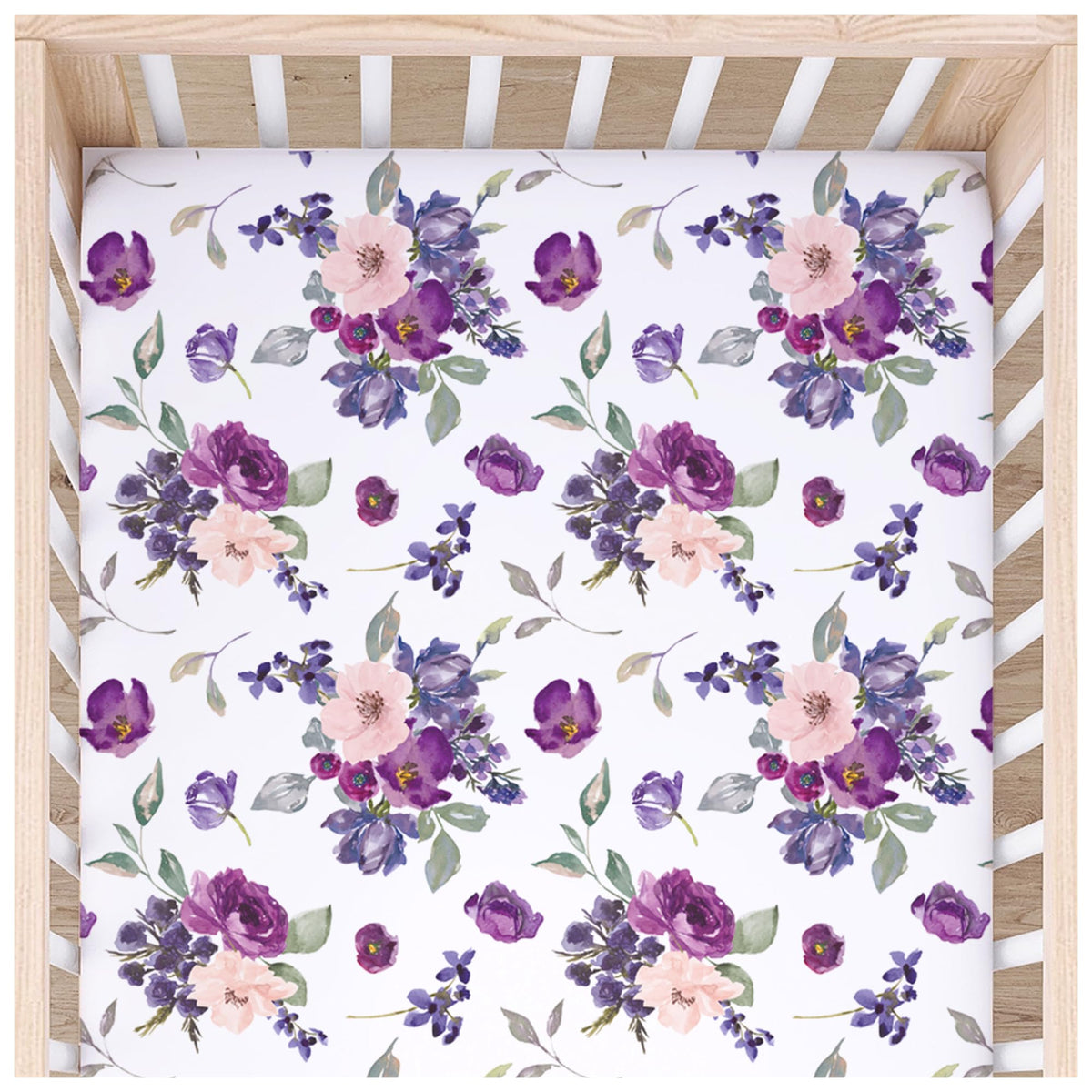 Honey Lemonade crib sheet closeup shows buttery soft rayon for gentle, cozy sleeps.