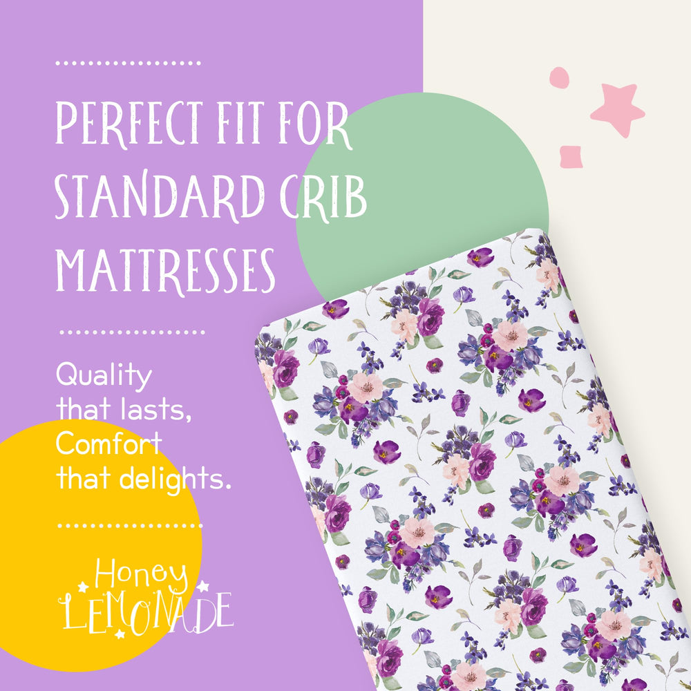 Honey Lemonade standard 52x28x7 fit on crib mattress for snug, secure cover.