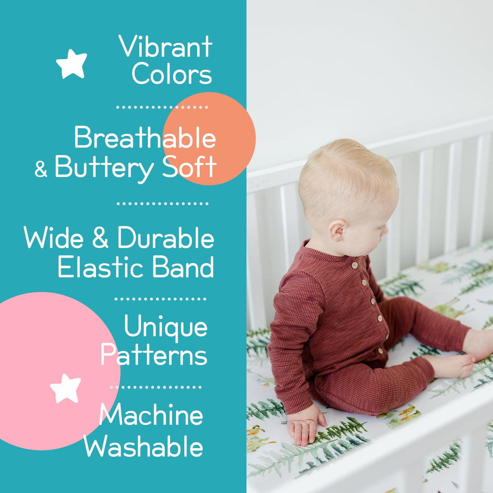 Honey Lemonade standard crib fit for 52 x 28 x 7 inches