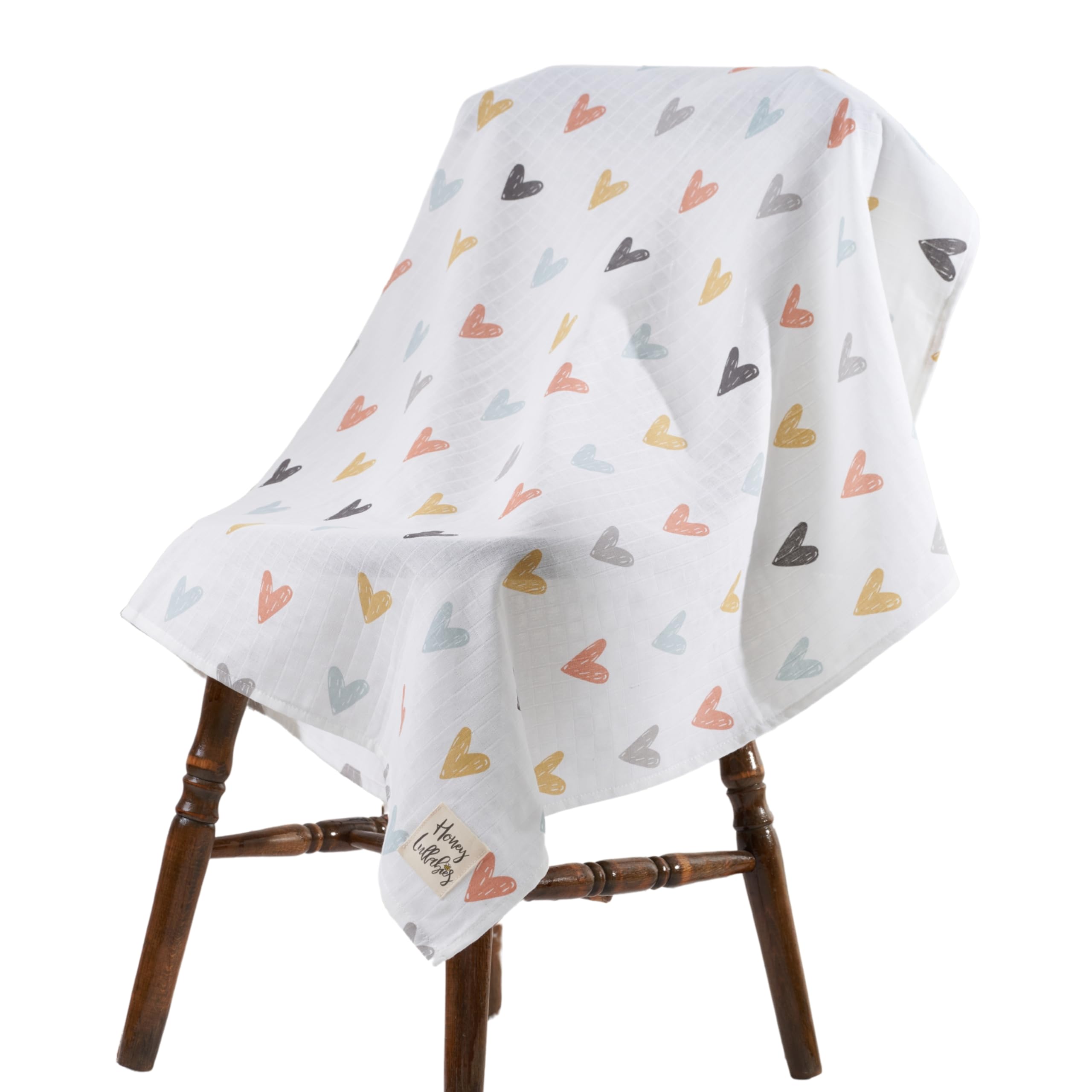 Honey Lullabies muslin blanket soft touch closeup for baby comfort