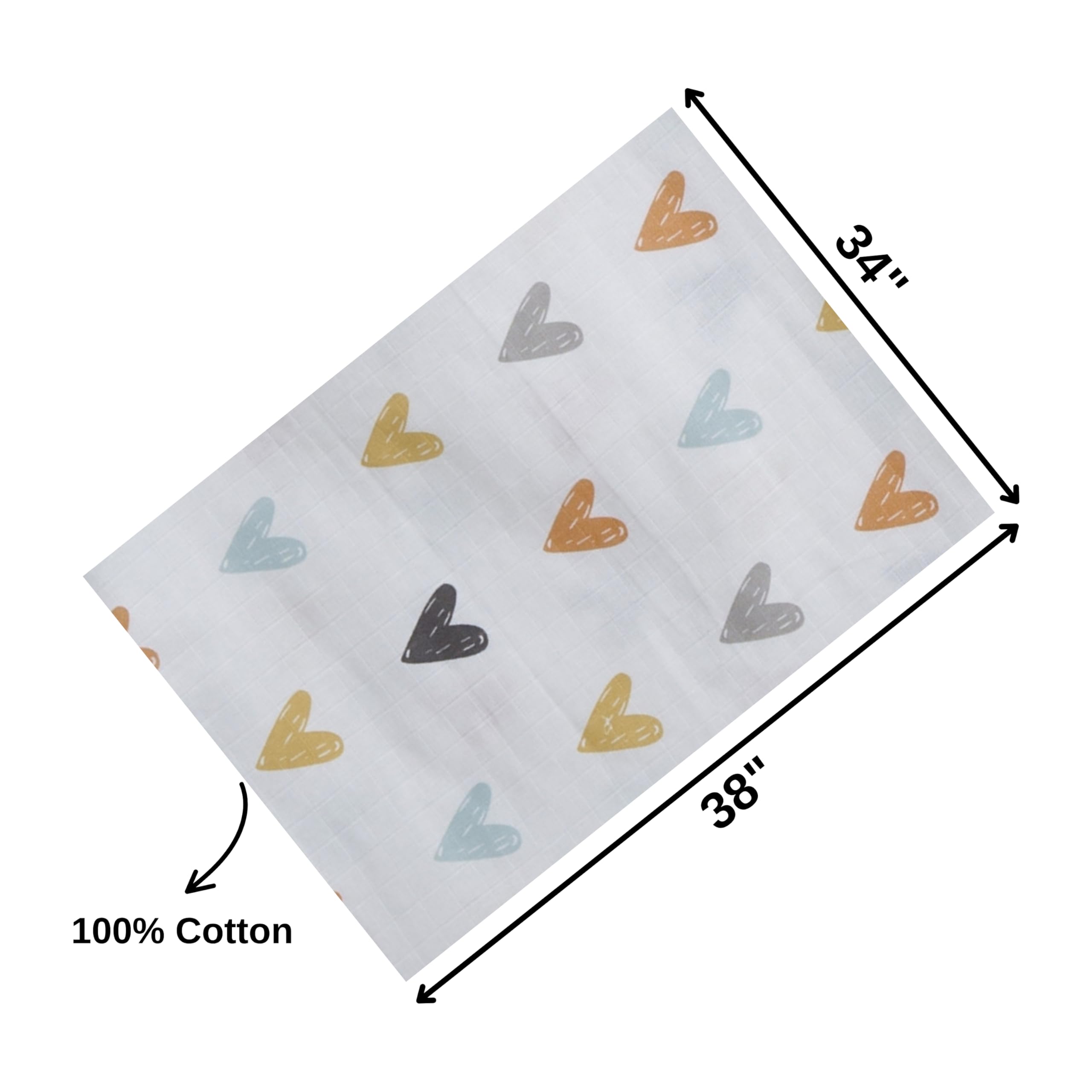 Honey Lullabies muslin blanket swaddle nap time versatility for soothing moments