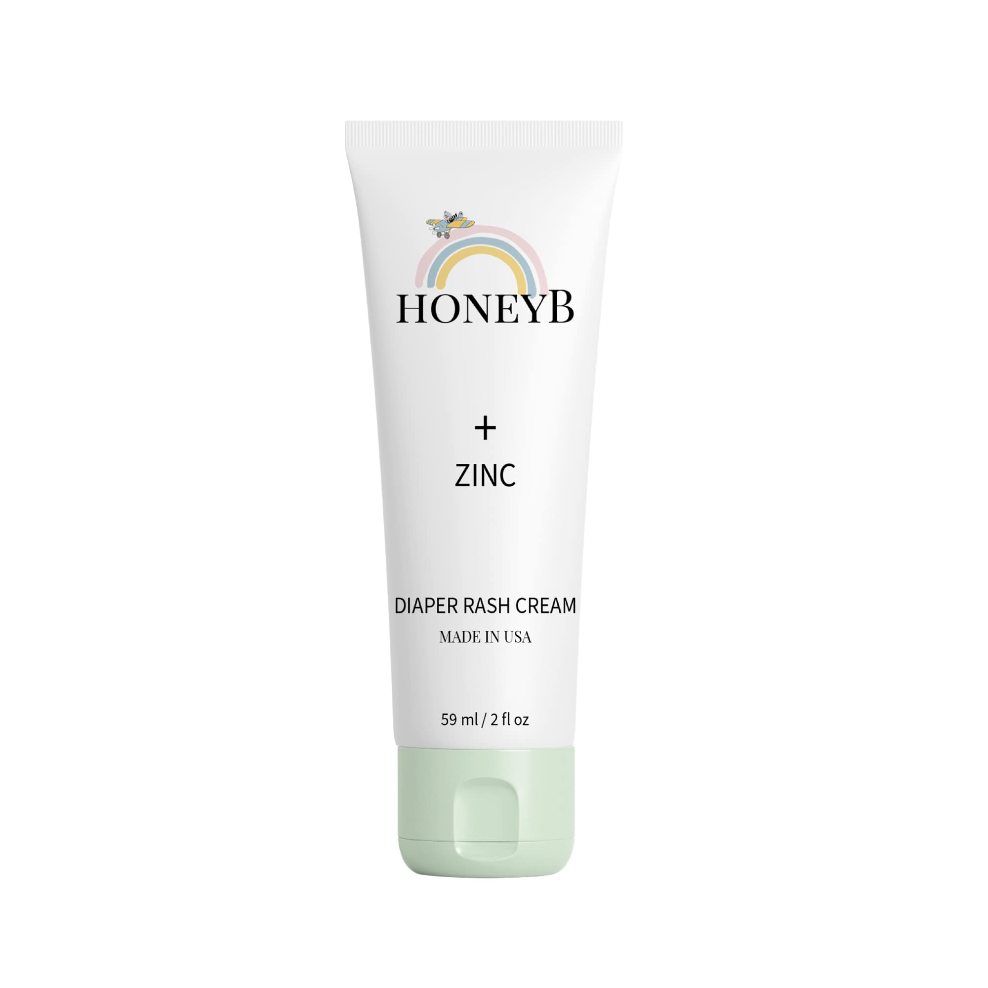HoneyB Diaper Rash Cream bottle pour showing easy, mess-free application