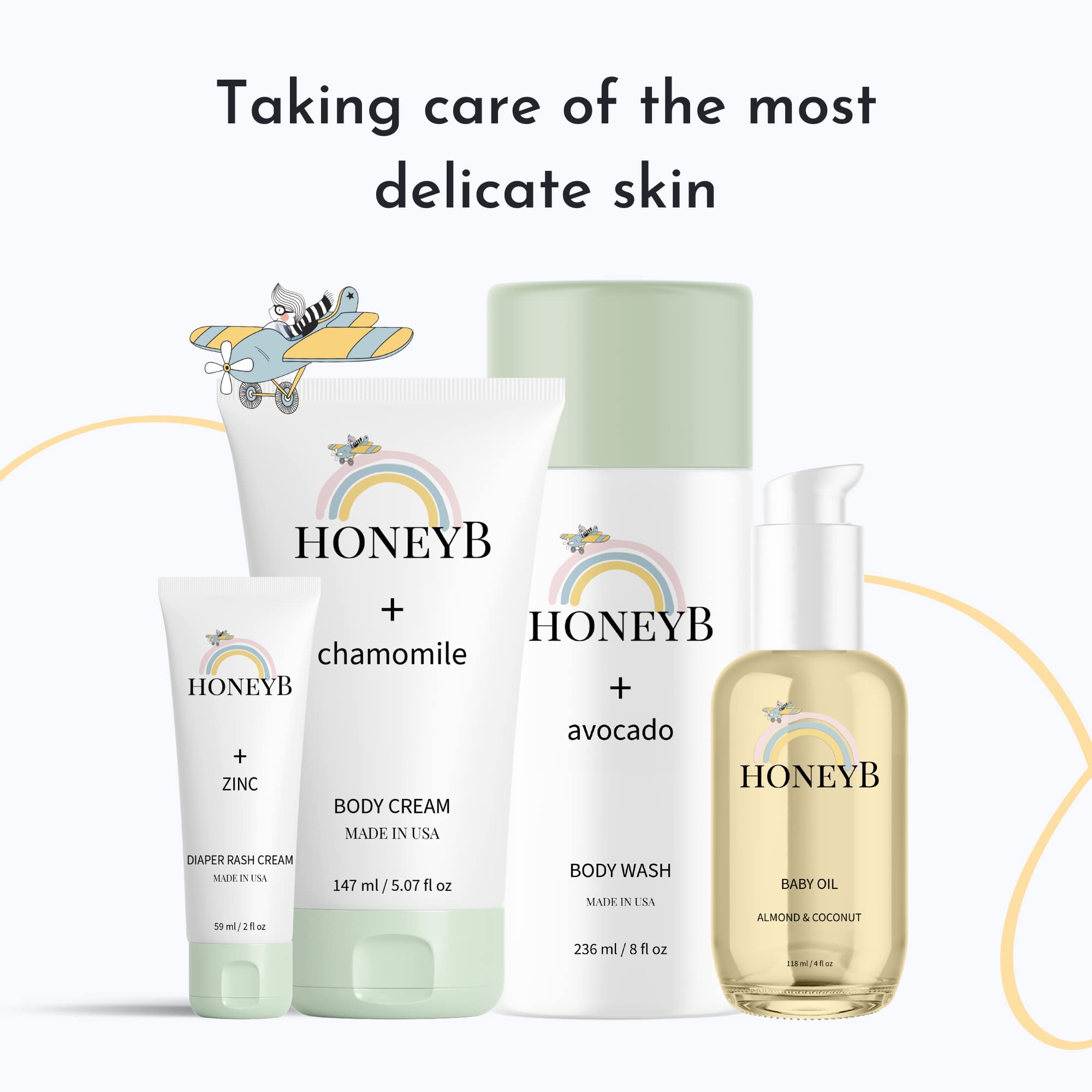 HoneyB Diaper Rash Cream ingredients include castor and sunflower oils