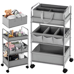 Honeydak diaper caddy top basket for grab-and-go changes