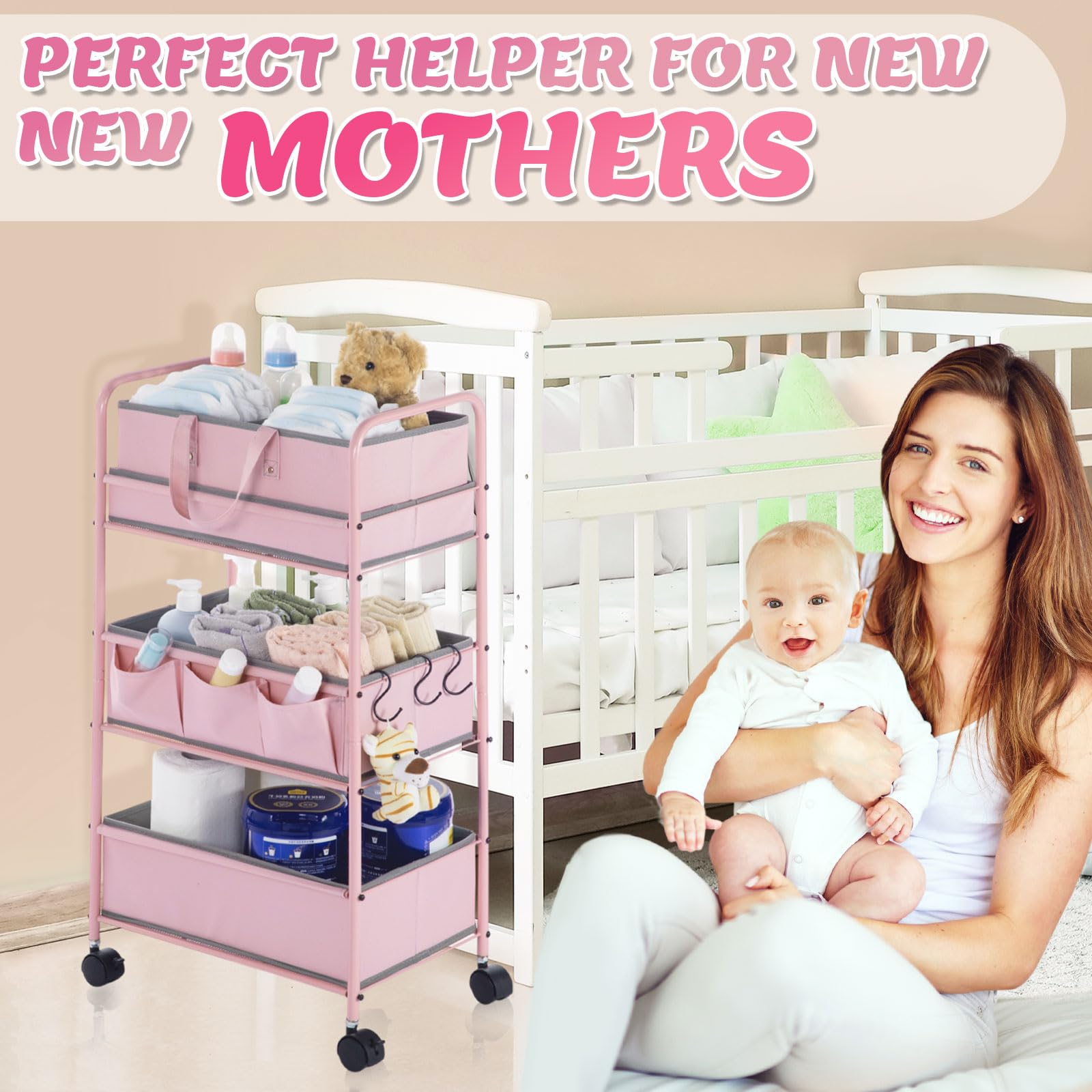 Honeydak caddy side pockets keep small items within reach.