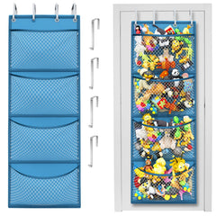 Honeyera over-door storage setup keeps stuffed animals neat and accessible