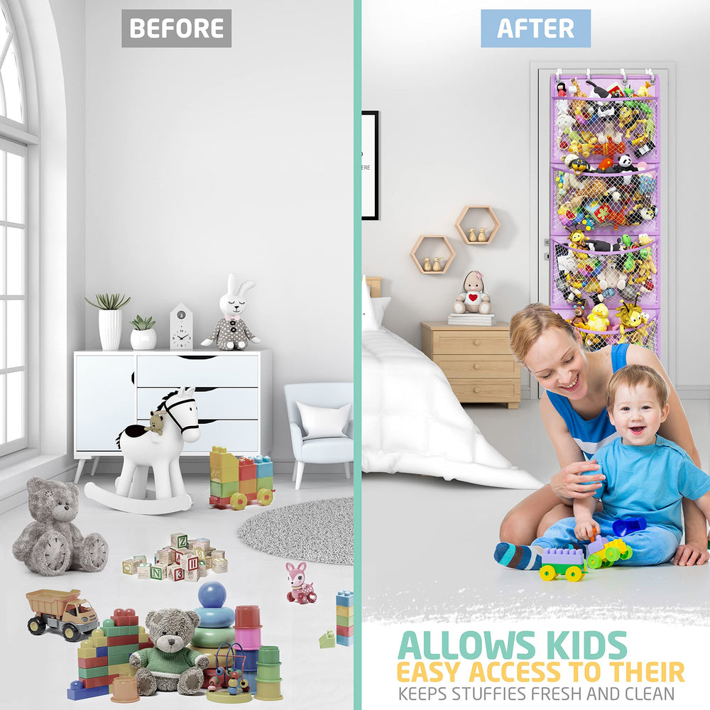 Honeyera Plush Storage dimensions highlight 65.7 inches long by 23 inches wide.