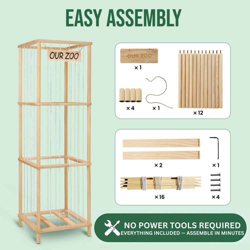 Honeyera tool-free assembly in minutes with an easy click-together design.