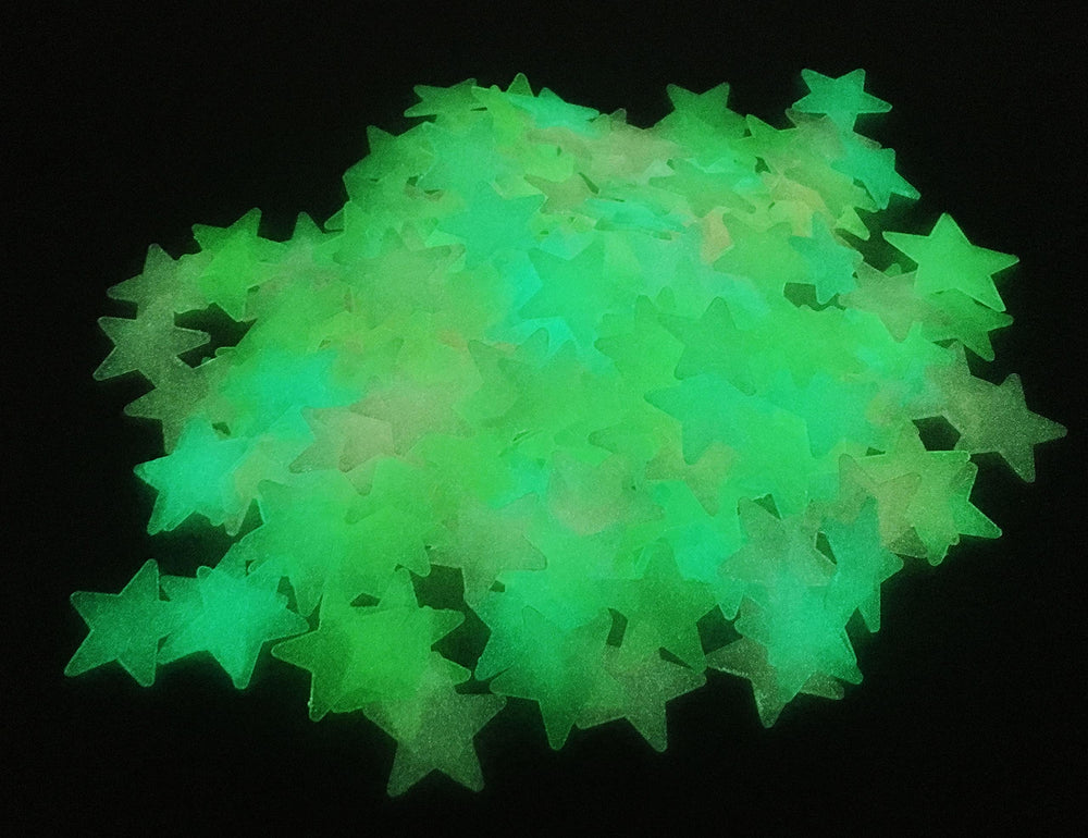 HoneyToys glow stars large 4.3in bright night sky accent on wall
