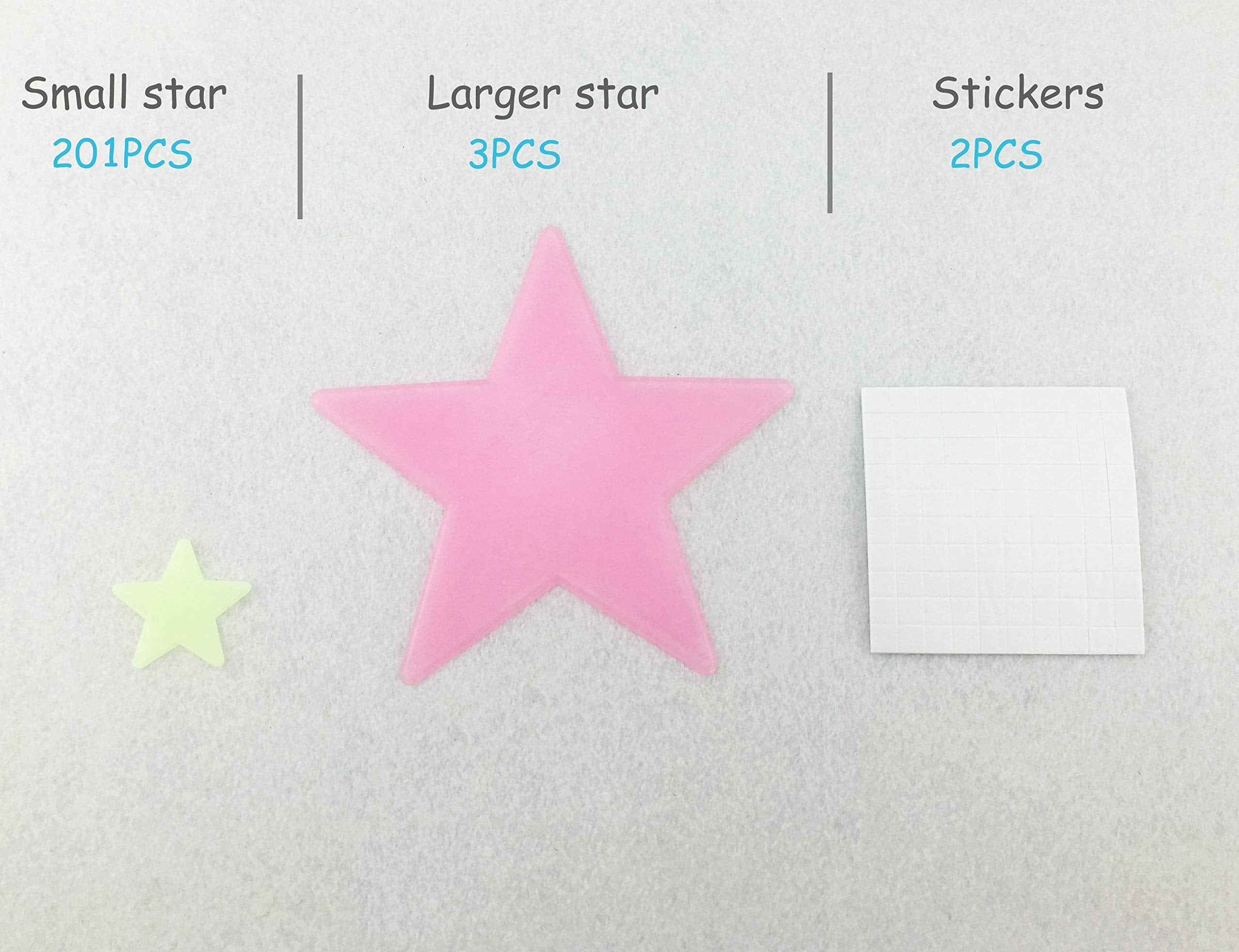 HoneyToys stars multicolor pack vibrant ceiling decor for bedrooms
