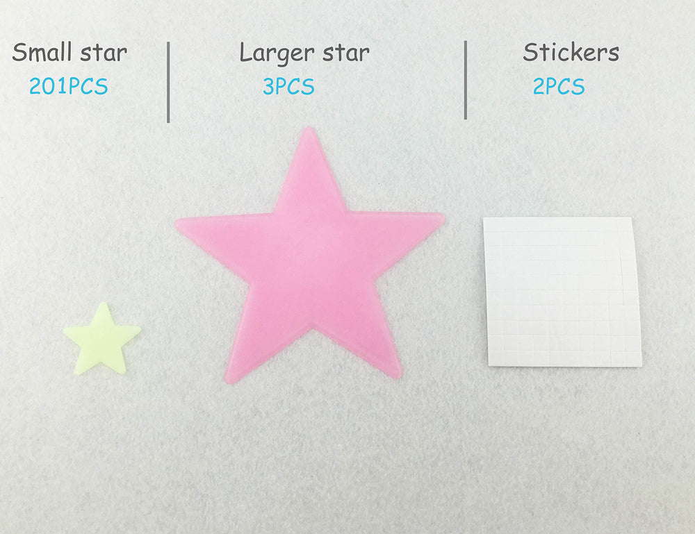 HoneyToys stars multicolor pack vibrant ceiling decor for bedrooms